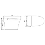 Velora Smart Back-to-Wall Bidet Toilet