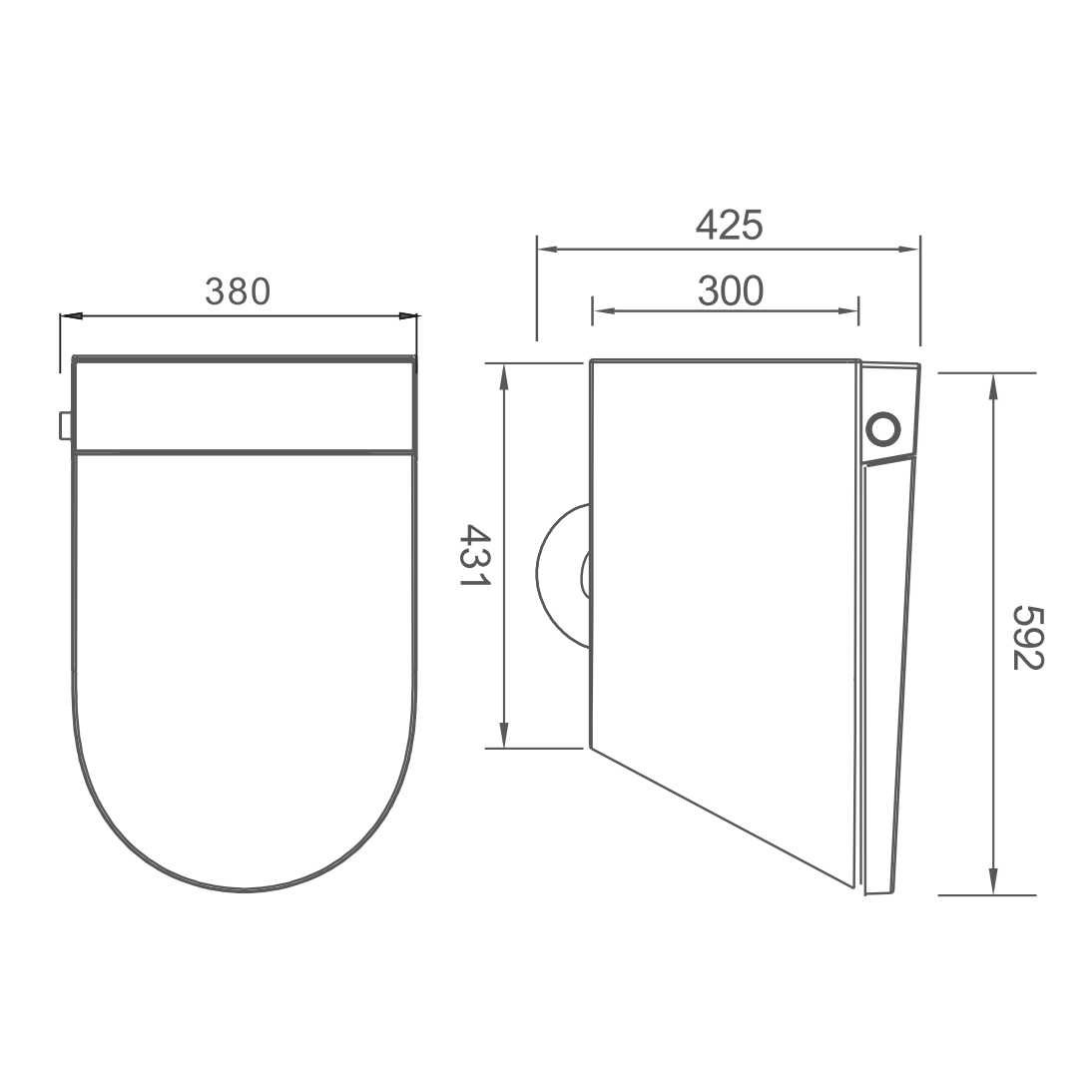 Savanté Smart Wall Hung Bidet Toilet with Concealed Cistern and Black Flush Plate