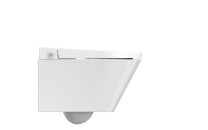 Savanté Smart Wall Hung Bidet Toilet with Concealed Cistern and Black Flush Plate