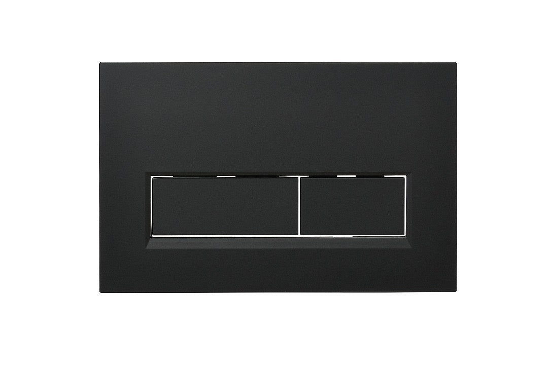 Savanté Smart Wall Hung Bidet Toilet with Concealed Cistern and Black Flush Plate