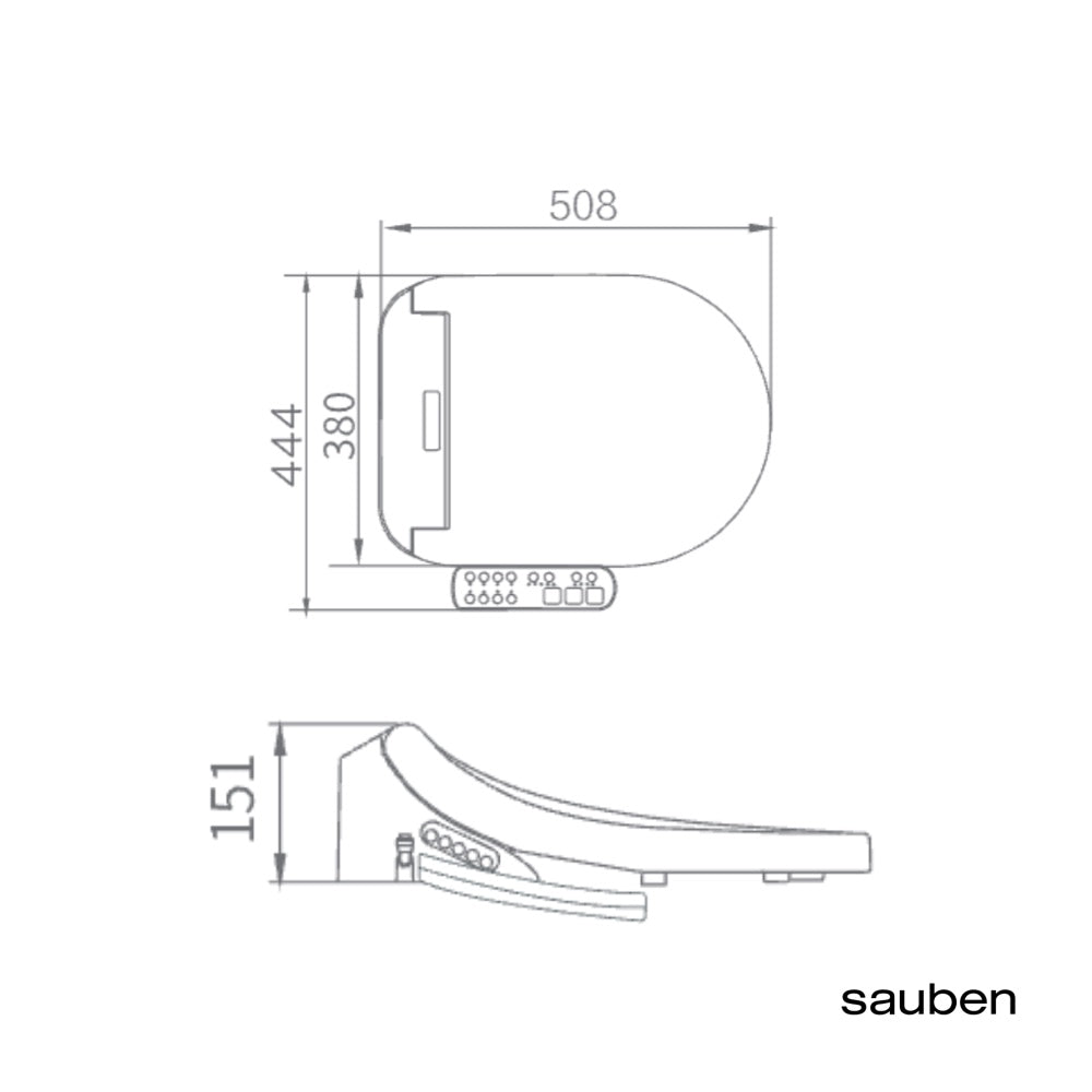 Sauben Smart Bidet Toilet Seat - Essential